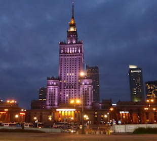 Die moderne Skyline von Warschau