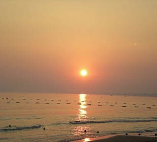 Sonnenuntergang an der Beach