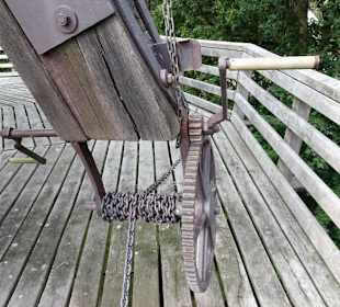 Auf der Galerie der Windmühle Margarethe