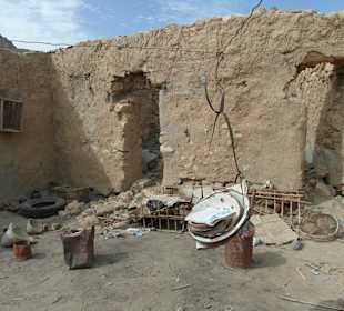 Überreste eines Hauses