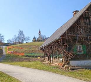 Hinauf zur Kalvarienbergkirche