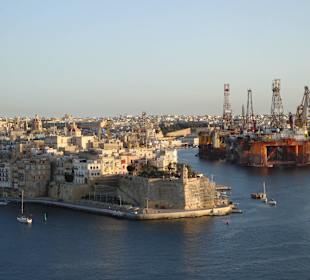 Blick auf Sengleá und die Drydocks