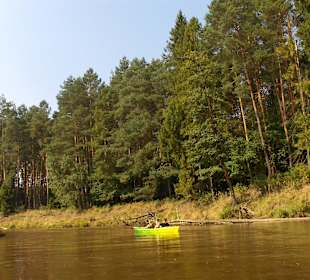 Mała Panew-widok z kajaku