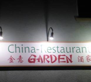 Zum Abendessen im China Restaurant Garden