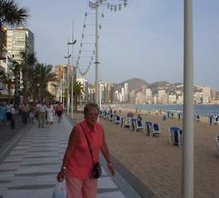 Die Strandpromenade von Benidorm