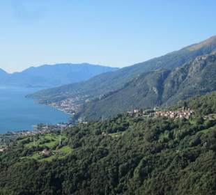Blick von Peglio auf den Comer See