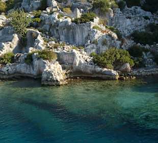 Blick auf die versunkene Stadt