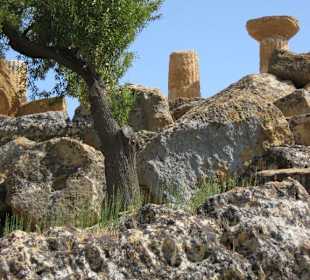 Valle dei templi - Blick von unten
