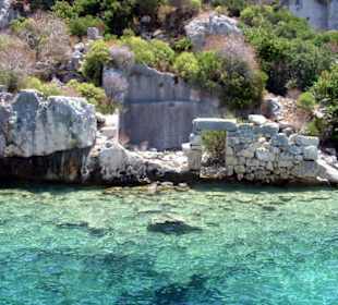 Versunkene  antike Stadt Kekova
