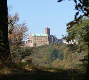 Wartburgblick von der Paulinenhöhe - nur 10 Minuten vom Hote