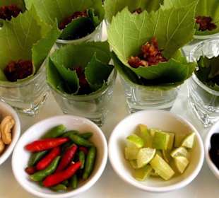 Signature Dish Wine Leafs Thai Style