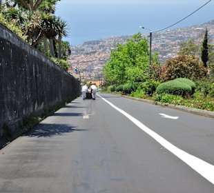Impressionen von der Abfahrt der Korbschlitten
