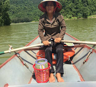 Unsere Ruderin im Vogelpark