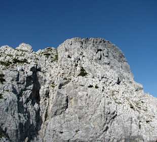 Bergmassiv gesehen von Aussichtsplattform Alpspit