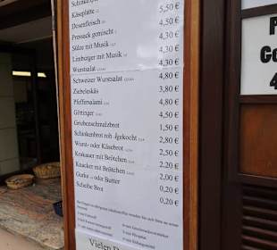 Die Brotzeitenkarte des Herrmann-Kellers