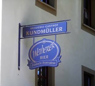 Das Schild vom Brauerei-Gasthof Kundmüller