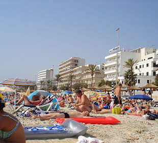 Strand von Cala Millor im August