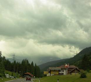 Auffahrt bei schlechten Wetter