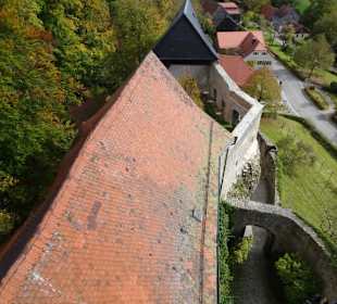 Blick vom Bergfried der Burg Zwernitz