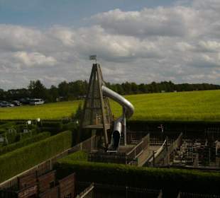 Blick über das Abenteuerlabyrinth