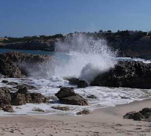 Auf dem Weg von Hotel Club Punta Prima nach Es Pujols