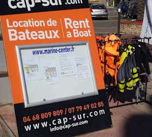 Vermietung von Booten im Yachthafen