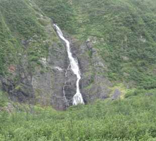 Wasserfälle an der Strecke