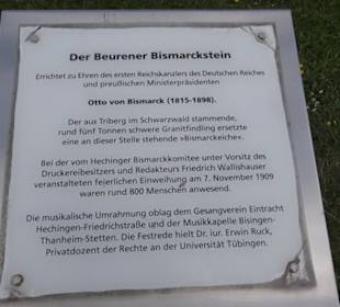 Aussichtspunkt Bismarckstein Beuren