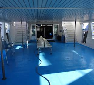 Wir hatten das Boot fast für uns allein