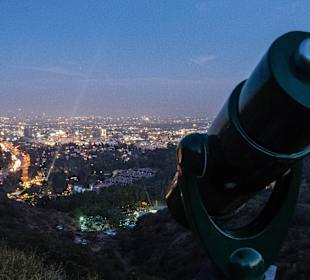 Blick auf Hollywood Bowl vom Mulholland Drive