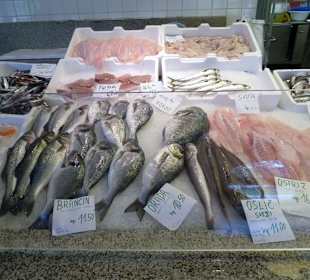 Großes Fischangebot