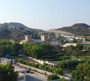 Wasserpark vom Hotel aus gesehen