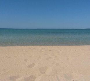 Der Strand nach 10 Gehminuten