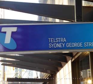 Ein Büro einer australischen Telefongesellschaft