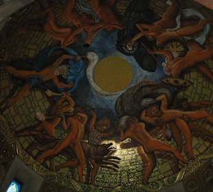 Deckenmalerei im Burschenschaftsdenkmal.