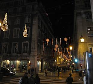 Weihnachtsbeleuchtung in Lissabon
