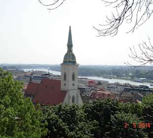 Widok z zamku na katedrę św. Marcina 