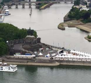 Von der Festung auf das Deutsche Eck Fotografiert