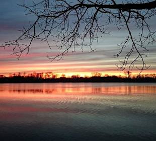Sonnenuntergang im März
