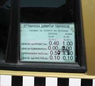 Taxitariffe