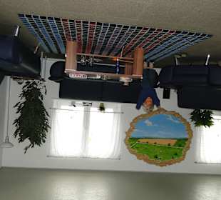 Wohnzimmer an der Decke