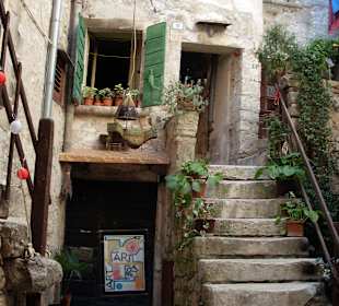 Romantischer Innenhof in Rovinj