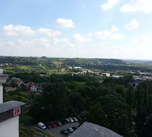 Widok z wieży widokowej Bramy Opatowskiej