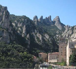 Landscape and monastery of Montserrat