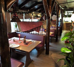 In den Gasträumen des Restaurant Sparta