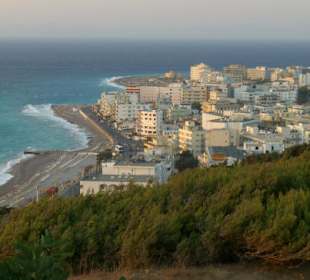 Blick vom Monte Smith auf Rhodos Stadt