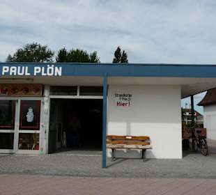 Shops and Restaurants at Sea Front in Dahme
