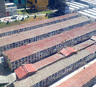 Blick auf den Friedhof