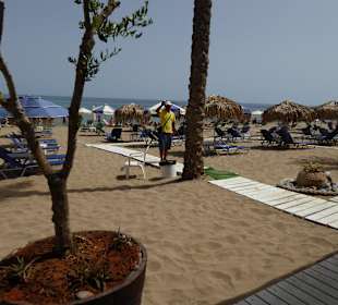 The beach with our "beachboy"