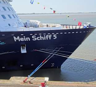 Blick von der Besuchergalerie des Cruise Center